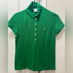 Authentic Lacoste Green Short Sleeve Polo